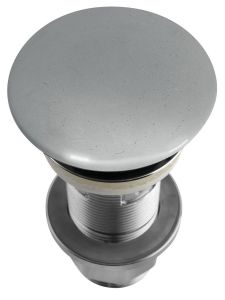 Korek umywalkowy 5/4'', klik-klak, betonowy grzybek, 10-80mm, szary półpołysk