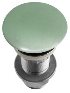 Korek umywalkowy 5/4'', klik-klak, betonowy grzybek, 10-80mm, zielony półpołysk