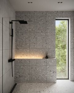 NIX półka wnękowa do prysznica ze stali nierdzewnej, 60cm