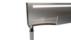 NIX półka wnękowa do prysznica ze stali nierdzewnej, 60cm