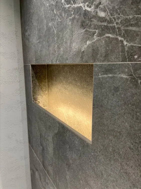 NIX półka wnękowa do prysznica ze stali nierdzewnej, 80 cm