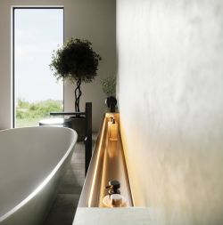 NIX półka wnękowa do prysznica ze stali nierdzewnej, 100 cm