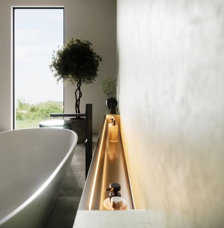 Przejdź do produktu NIX półka wnękowa do prysznica ze stali nierdzewnej, 100 cm