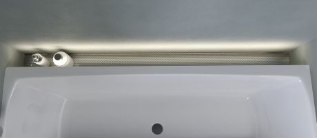 Przejdź do produktu NIX półka wnękowa nad wannę ze stali nierdzewnej, 163 cm