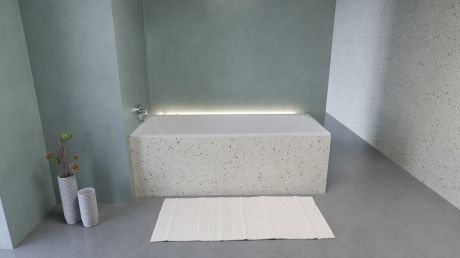 Przejdź do produktu NIX półka wnękowa nad wannę ze stali nierdzewnej, 170 cm, narożna