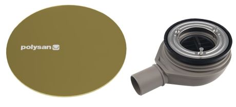 Przejdź do produktu MIRAI syfon do brodzików, średnica 90mm, DN40, maskownica złoto