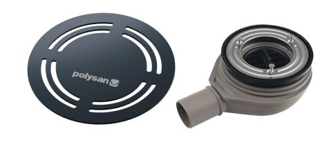 Przejdź do produktu FLEXIA syfon do brodzików, 90mm, DN40, oklagla maskownica gun metal