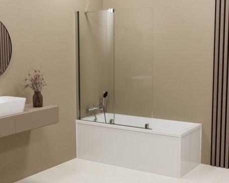 Przejdź do produktu ROLLS parawan wannowy 1000x1500mm, szkło czyste