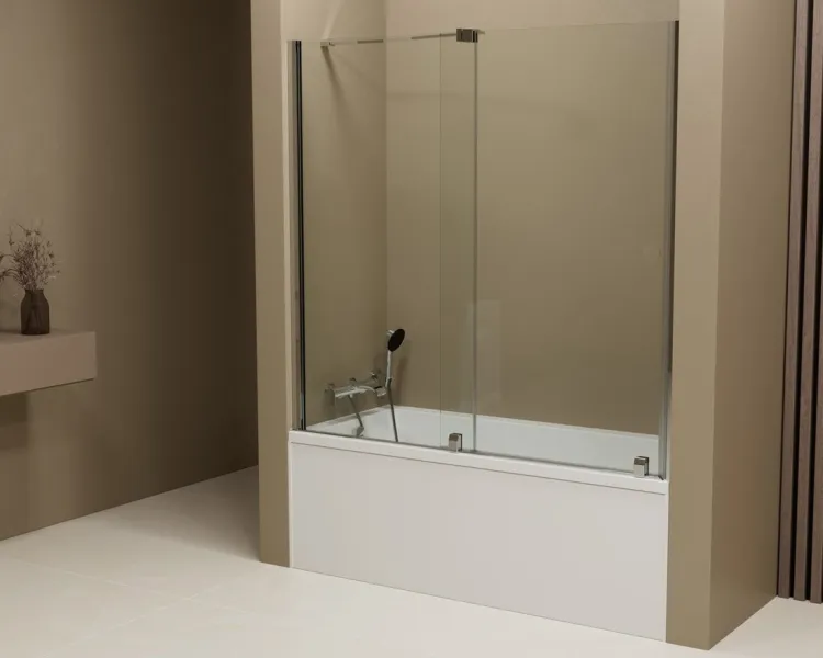 ROLLS parawan wannowy 1200x1500mm, szkło czyste