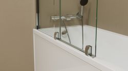 ROLLS parawan wannowy 1200x1500mm, szkło czyste