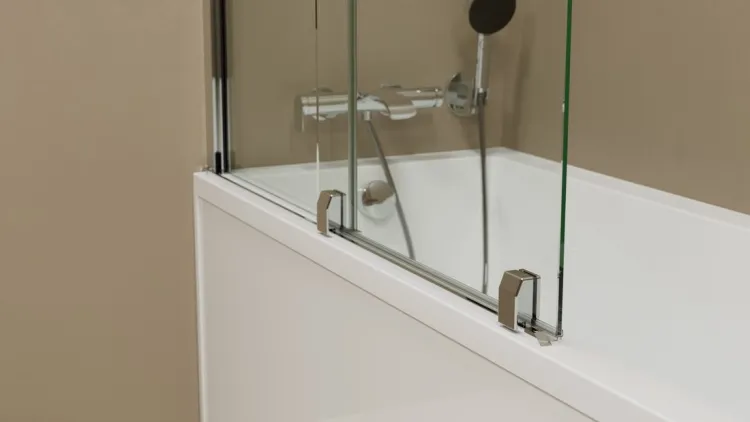 ROLLS parawan wannowy 1200x1500mm, szkło czyste