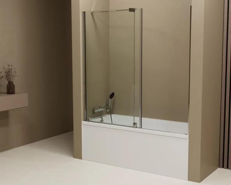 ROLLS parawan wannowy 1400x1500mm, szkło czyste