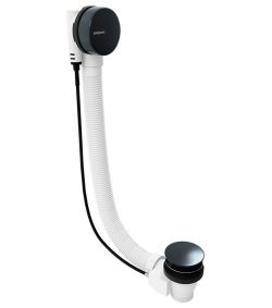 MARBLE zestaw odpływowy automatyczny, długość 800mm, gun metal