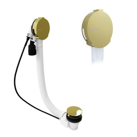 Przejdź do produktu MARBLE zestaw odpływowy z napełnianiem, dł. 800mm, złoto