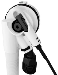 MARBLE zestaw odpływowy z napełnianiem, dł. 800mm, miedź mat