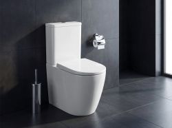 TURKU kompakt WC, Vortex Rimless, odpływ poziomy/pionowy, biały