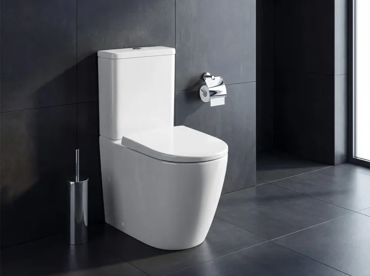 TURKU kompakt WC, Vortex Rimless, odpływ poziomy/pionowy, biały