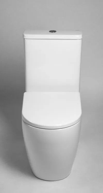 TURKU kompakt WC, Vortex Rimless, odpływ poziomy/pionowy, biały