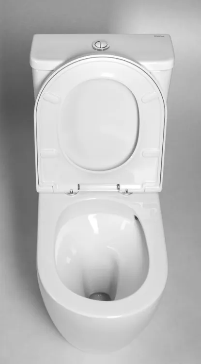 TURKU kompakt WC, Vortex Rimless, odpływ poziomy/pionowy, biały