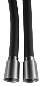 NOPEL wąż prysznicowy plastikowy, 150cm, czarny mat