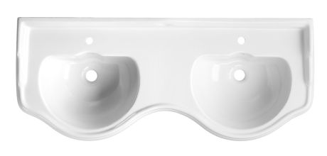 Przejdź do produktu RETRO umywalka ceramiczna podwójna 120cm, biały