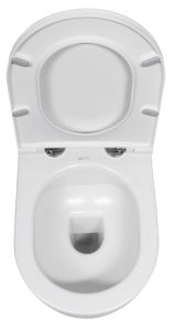 INFINITY miska WC wisząca, Rimless, 36,5x53cm, biały mat