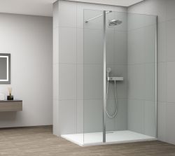 ESCA CHROME kabina przysznicowa, stałe szkło 900 mm, szkło czyste, panel obrotowego 500 mm