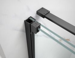 SPIRIT BLACK kabina prysznicowa 1300x1000mm wariant L/P