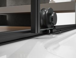 SPIRIT BLACK kabina prysznicowa 1600x800mm wariant L/P