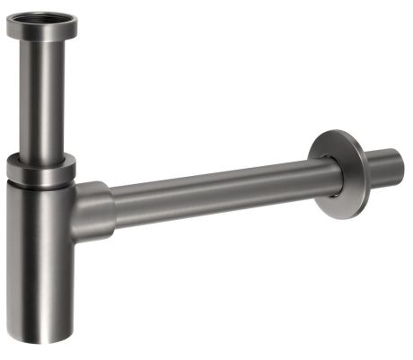 Przejdź do produktu Syfon umywalkowy 5/4", odpływ 32mm, okrągły, gun metal