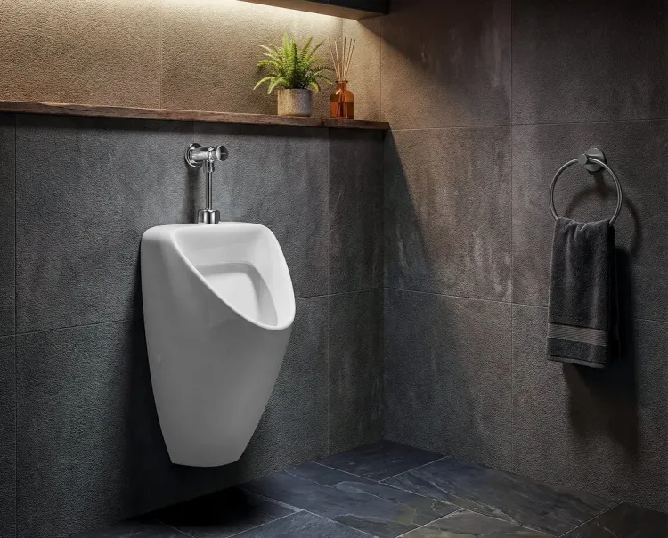 SCHWARN pisuar ceramiczny, z górnym dopływem wody, biały