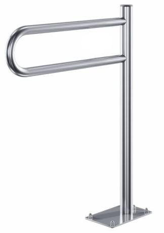 Przejdź do produktu Uchwyt łazienkowy  łukowy stały mocowany do podłogi dla osób niepełnosprawnych 60 cm stal nierdzewna połysk Makoinstal PSP 760s