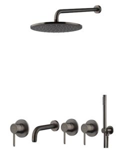 zestaw prysznicowy Gunmetal szczotkowany Emmevi.JPG