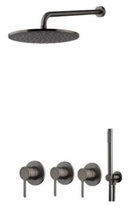 zestaw prysznicowy Gunmetal szczotkowany Emmevi.JPG