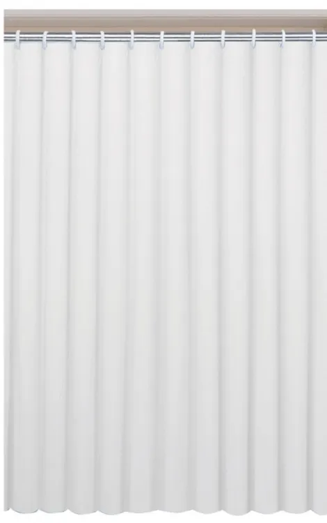 Zasłona prysznicowa 120x200cm, PEVA, biały