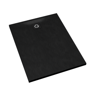 Przejdź do produktu Schedline Brodzik kompozytowy Stabilsound Plus® Magnific Black Stone 80x90x3,5 cm, prostokątny, Gwarancja 15 lat