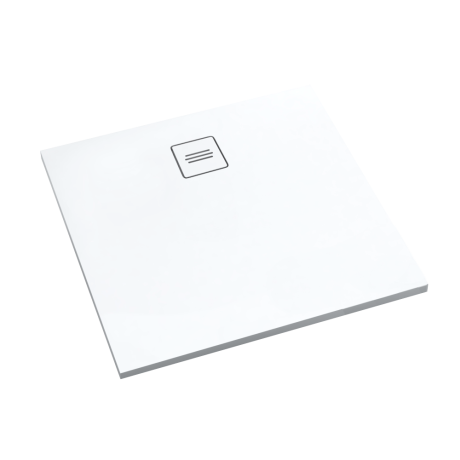 Przejdź do produktu Schedline Brodzik kompozytowy Stabilsound Plus® Protos Smooth White 90x90x3,5 cm, kwadratowy, Gwarancja 15 lat