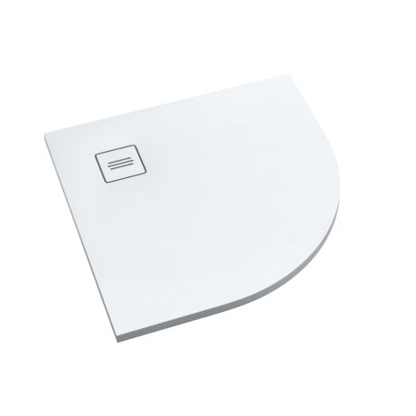 Przejdź do produktu Schedline Brodzik kompozytowy Stabilsound Plus® Protos Smooth White 90x90x3,5 cm R55, półokrągły, Gwarancja 15 lat