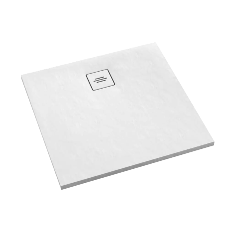 Przejdź do produktu Schedline Brodzik kompozytowy Stabilsound Plus® Protos White Stone 80x80x3,5 cm, kwadratowy, Gwarancja 15 lat