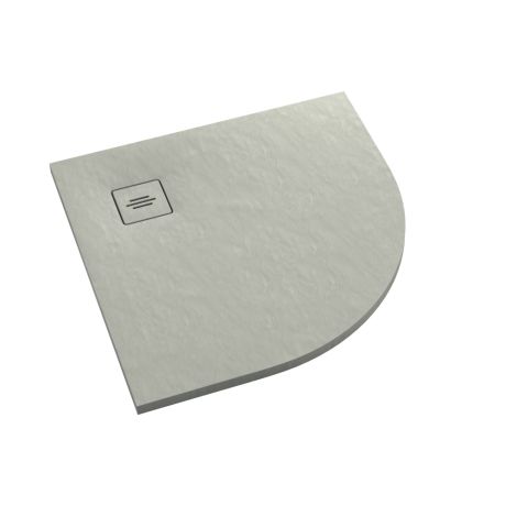Przejdź do produktu Schedline Brodzik kompozytowy Stabilsound Plus® Protos Cement Stone 90x90x3,5 cm R55, półokrągły, Gwarancja 15 lat
