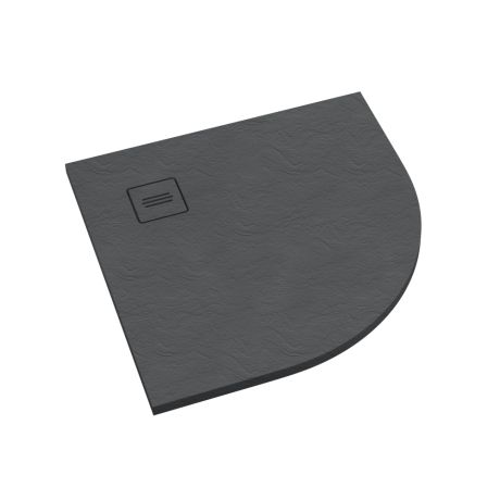 Przejdź do produktu Schedline Brodzik kompozytowy Stabilsound Plus® Protos Grey Stone 90x90x3,5 cm R55, półokrągły, Gwarancja 15 lat