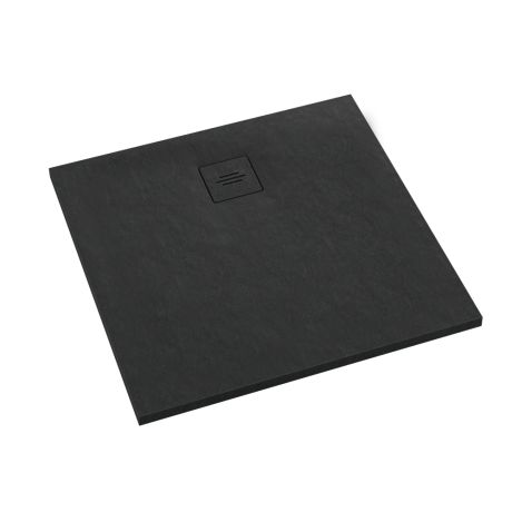 Przejdź do produktu Schedline Brodzik kompozytowy Stabilsound Plus® Protos Black Stone 80x80x3,5 cm, kwadratowy, Gwarancja 15 lat