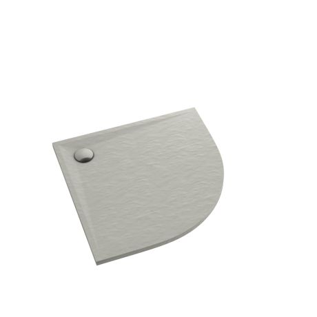 Przejdź do produktu Schedline Brodzik kompozytowy Stabilsound Plus® Libra Cement Stone 80x80x3 cm R55, półokrągły, Gwarancja 15 lat
