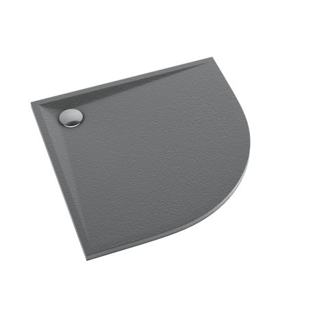 Przejdź do produktu Schedline Brodzik kompozytowy Stabilsound Plus® Libra Anthracite Stone 80x80x3 cm R55, półokrągły, Gwarancja 15 lat