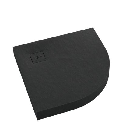 Przejdź do produktu Schedline Brodzik akrylowy zintegrowany z nośnikiem Stabilsound Plus® oraz obudową akrylową przeciągniętą do podłogi NonLimits Black Stone 90x90x12 cm R55, półokrągły, Gwarancja 10 lat