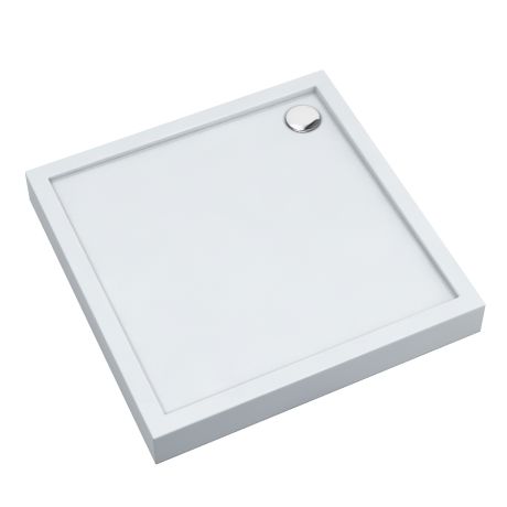 Przejdź do produktu Schedline Brodzik akrylowy zintegrowany z nośnikiem Stabilsound Plus® oraz obudową akrylową przeciągniętą do podłogi Cameron 80x80x12 cm, kwadratowy, Gwarancja 10 lat