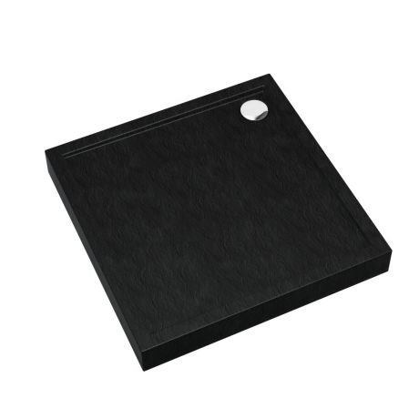 Przejdź do produktu Schedline Brodzik akrylowy zintegrowany z nośnikiem Stabilsound Plus® oraz obudową akrylową przeciągniętą do podłogi Cameron Black Stone 80x80x12 cm, kwadratowy, Gwarancja 10 lat