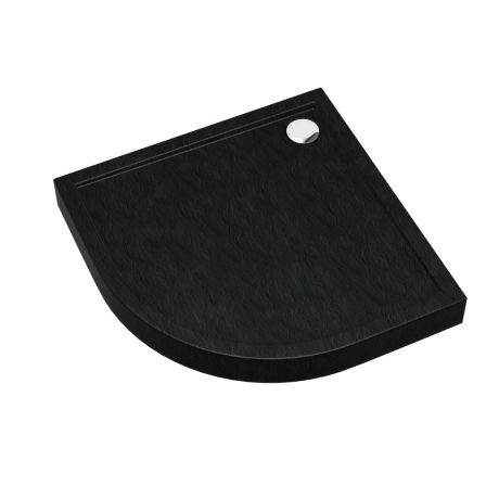 Przejdź do produktu Schedline Brodzik akrylowy zintegrowany z nośnikiem Stabilsound Plus® oraz obudową akrylową przeciągniętą do podłogi Cameron Black Stone 90x90x12 cm R55, półokrągły, Gwarancja 10 lat