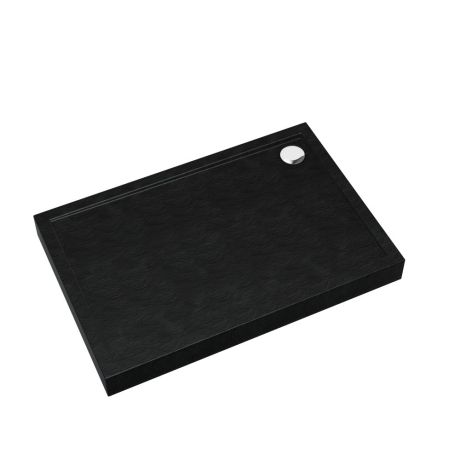 Przejdź do produktu Schedline Brodzik akrylowy zintegrowany z nośnikiem Stabilsound Plus® oraz obudową akrylową przeciągniętą do podłogi Cameron Black Stone 90x100x12 cm, prostokątny, Gwarancja 10 lat