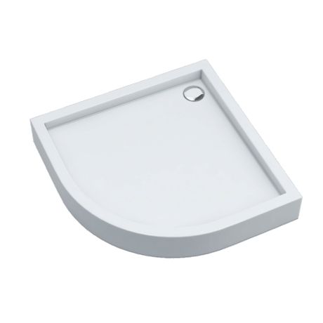 Przejdź do produktu Schedline Brodzik akrylowy zintegrowany z nośnikiem Stabilsound Plus® oraz obudową akrylową przeciągniętą do podłogi Favory Plus 90x90x16 cm R55, półokrągły, Gwarancja 10 lat